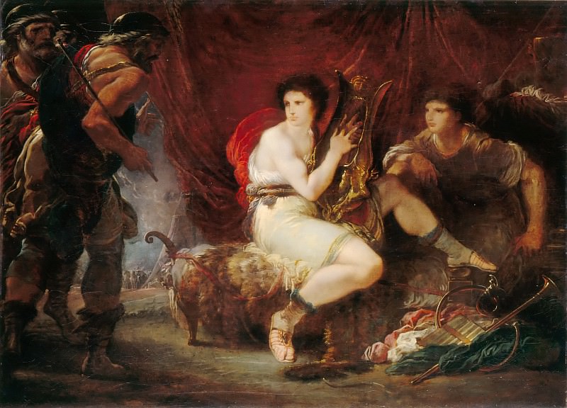 Кадес, Джузеппе -- Одиссей и Нестор в шатре Ахиллеса и Патрокла, часть 4 Лувр