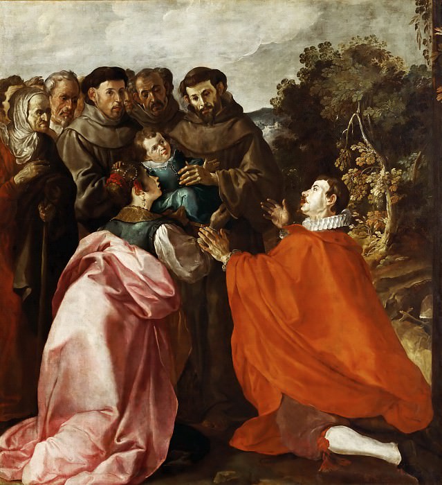 Эррера, Франсиско I де -- Святой Франциск Ассизский излечивает юного святого Бонавентуру, часть 4 Лувр