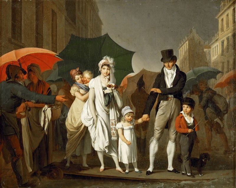 Louis Léopold Boilly -- The Downpour, Part 4 Louvre