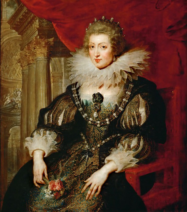 Рубенс, Питер Пауль -- Портрет Анны Австрийской, королевы Франции, часть 4 Лувр