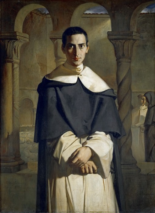Théodore Chassériau -- Father Dominique Lacordaire of the Dominican Order, Part 4 Louvre