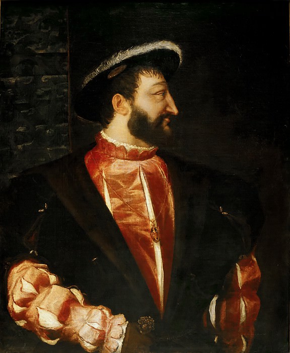 Titian -- Portrait of Francis I, Part 4 Louvre