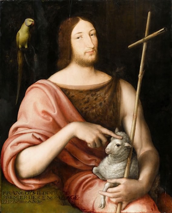 Jean Clouet -- Portrait of François Ier as St. John the Baptist, Part 4 Louvre