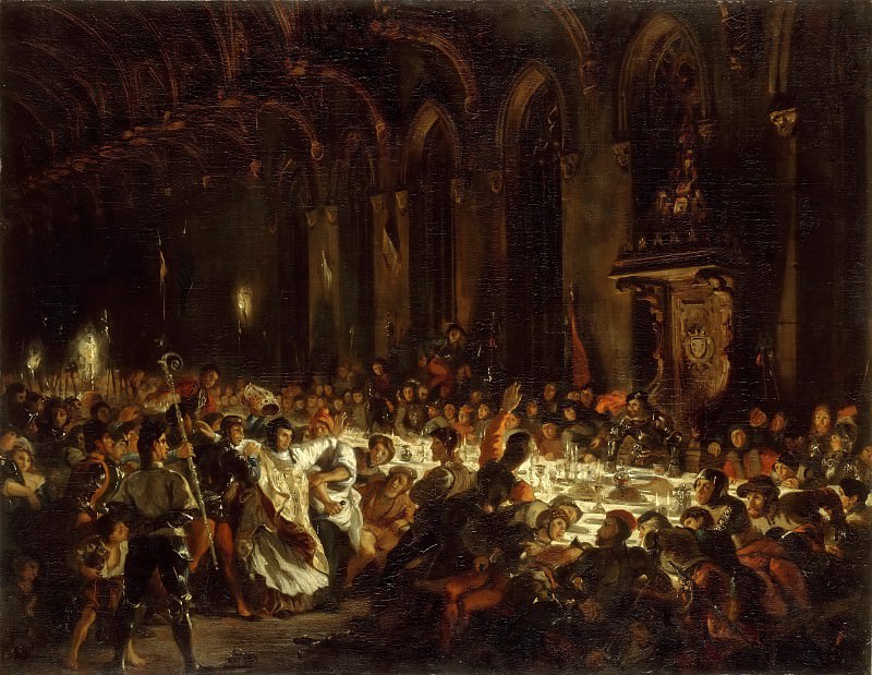 Eugène Delacroix -- The Assassination of the Bishop of Liege, Part 4 Louvre