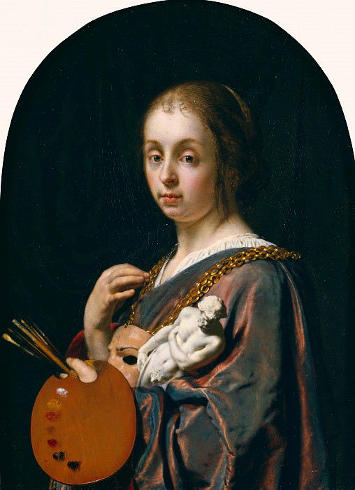 Miris Frans I van – Allegory of painting 13x8, J. Paul Getty Museum