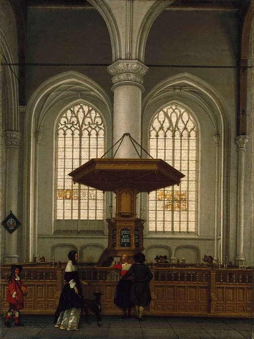 Лорм Антони де – Интерьер церкви св Лаврентия в Роттердаме 1662, Музей Гетти