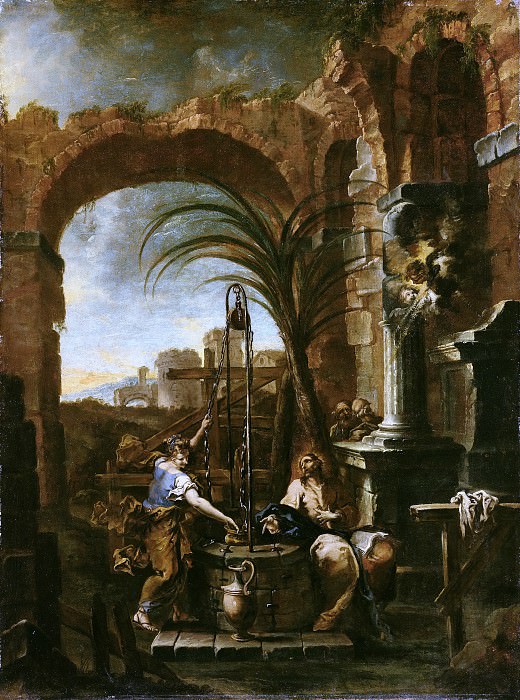 Маньяско Алессандро – Христос и самаритянка 1705-10, Музей Гетти