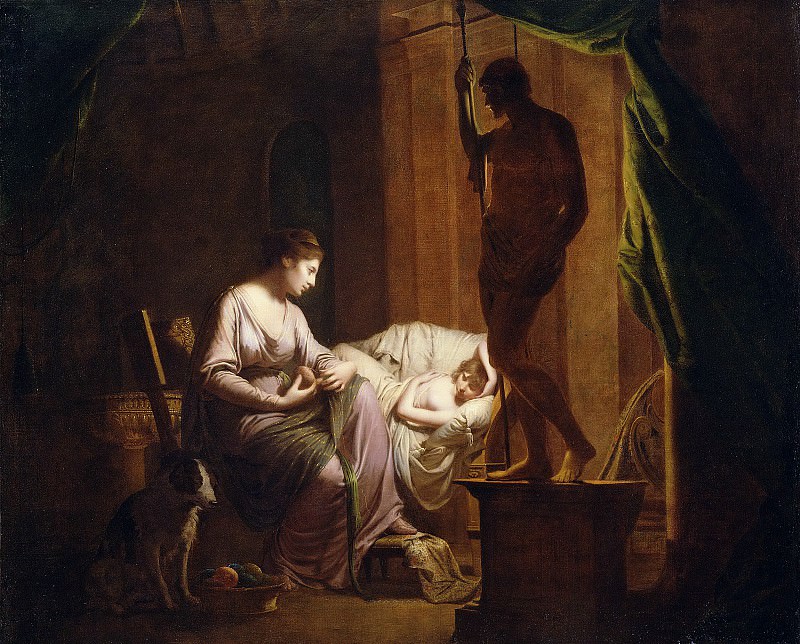 Райт Джозеф – Пенелопа распускает сотканное за день 1784, Музей Гетти