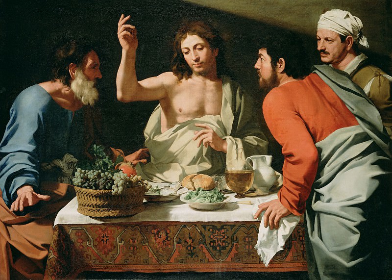 Кавароцци Бартоломео – Ужин в Эммаусе 1615-25, Музей Гетти