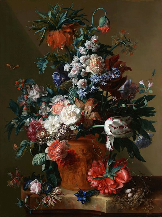 Хейсум Ян ван – Цветы в вазе 1722, Музей Гетти