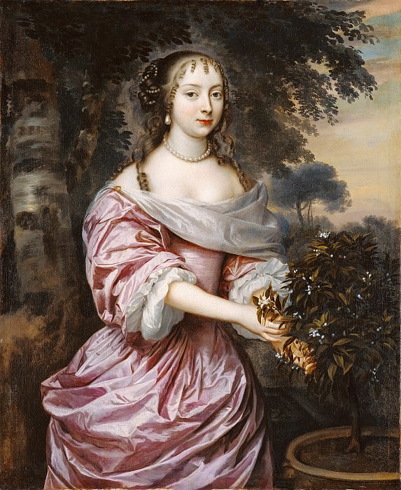 Мейтенс Ян – Женский портрет 1660-е, Музей Гетти