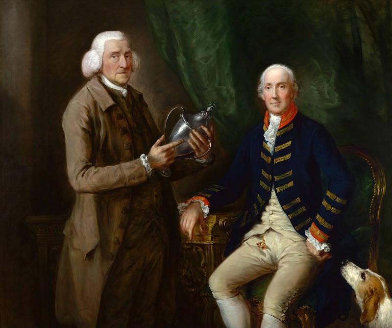 Гейнсборо Томас – Вильям Хоуллис, четвертый граф Эссекс, и Томас Клаттербак ок1785, Музей Гетти