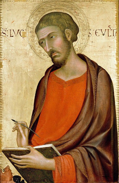 Мартини Симоне – Св Лука 1330-е, Музей Гетти