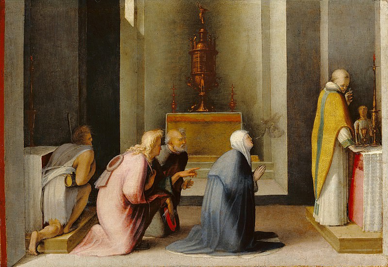 Beccafumi Domenico – Miraculous Communion of St. Catherine of Siena 1513-15, J. Paul Getty Museum