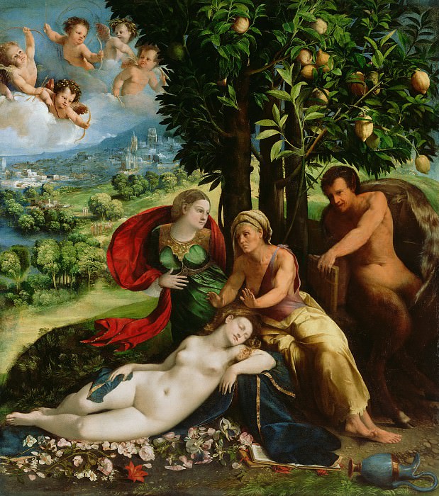 Досси Доссо – Мифологическая сцена ок1524, Музей Гетти
