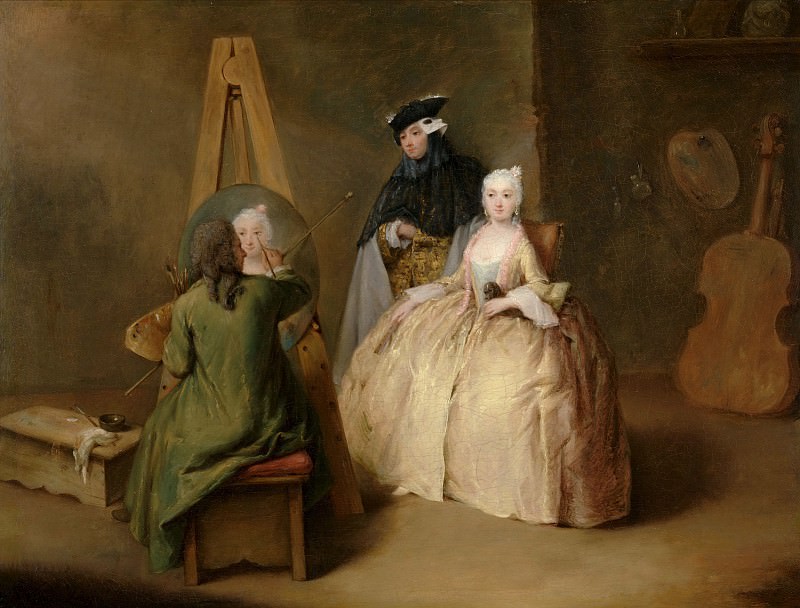 Longhi Pietro – The artist in the studio 1741-44, J. Paul Getty Museum