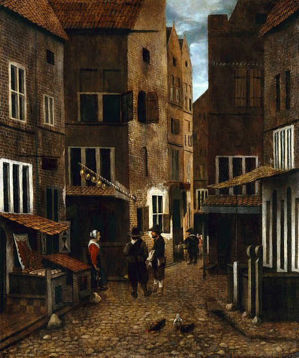 Vrel Jacobus – Street scene 1654-62, J. Paul Getty Museum