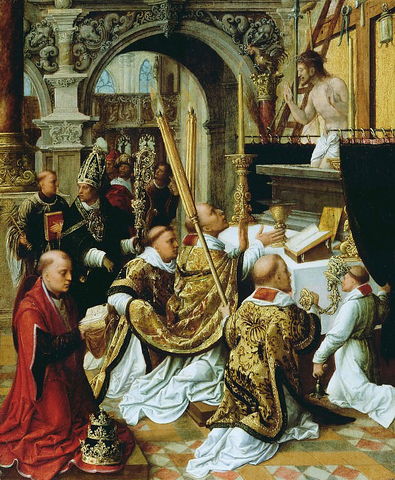 Изенбрант Адриан – Месса св Григория Великого 1530-50, Музей Гетти
