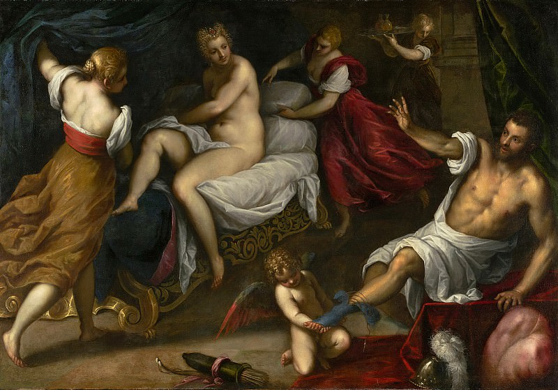 Пальма иль Джоване – Венера и Марс 1605-09, Музей Гетти