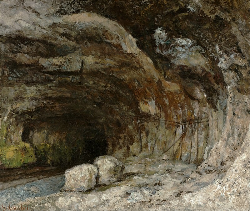 Courbet Gustave – Saracen Cave near Nan-sous-Saint-Anne c.1864, J. Paul Getty Museum