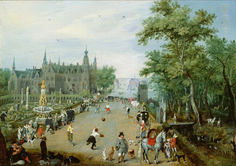 Wenn Adriaen Pieters van de – Game of je de paumee near a country villa ca.1614, J. Paul Getty Museum