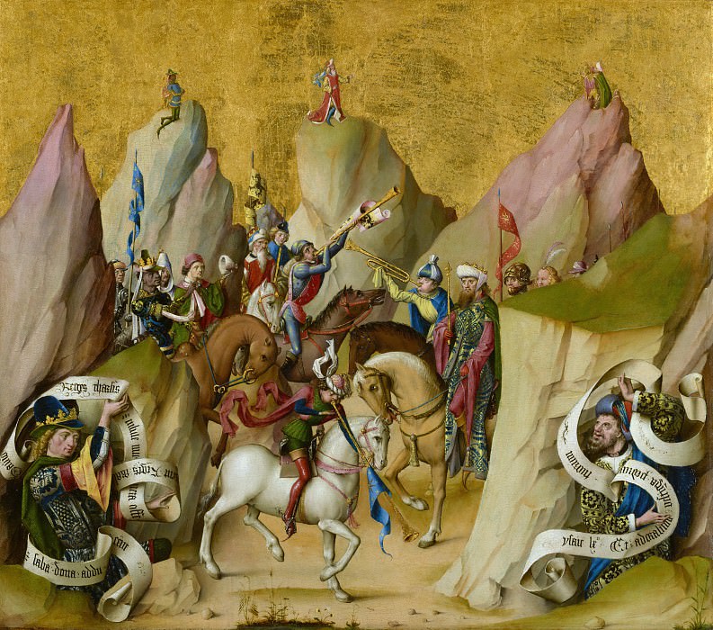 Мастер св Варфоломея алтаря – Встреча трех королей ок1480, Музей Гетти