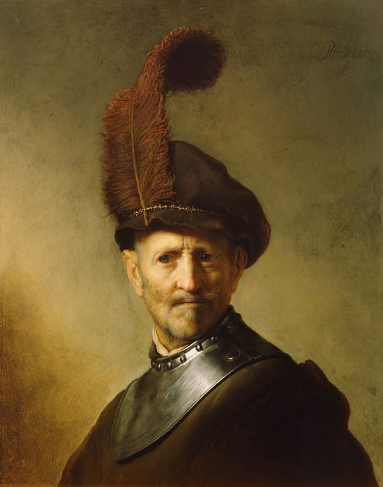 Рембрандт Харменс ван Рейн – Старик в военной одежде ок1631, Музей Гетти