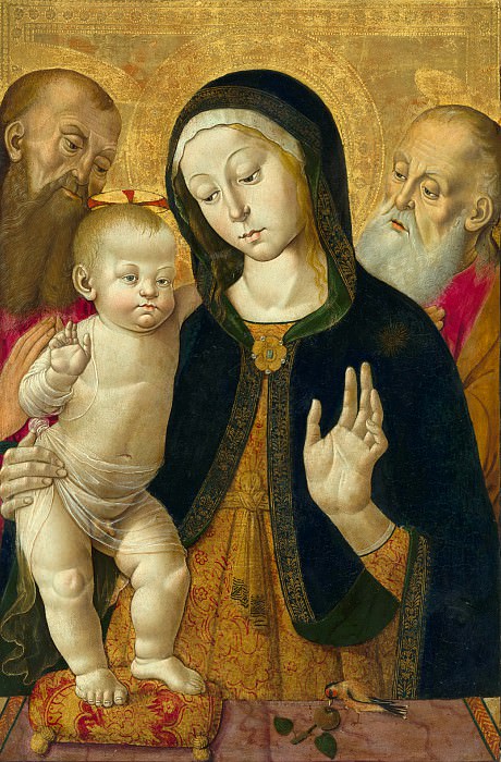 Фунгаи Бернардино – Мадонна с младенцем и двое святых отшельников 1480-85, Музей Гетти
