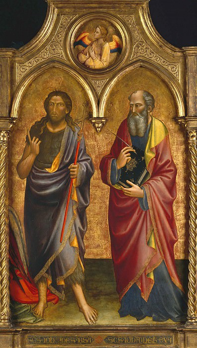 Mariotto di Nardo – John the Baptist and John the Evangelist 1408, J. Paul Getty Museum