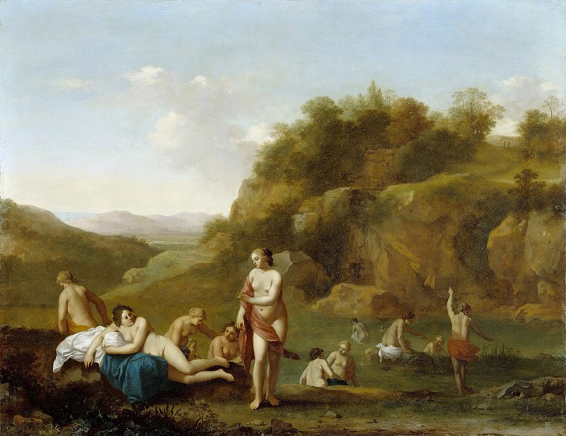 Pulenburg Cornelis van – Landscape with bathers , J. Paul Getty Museum