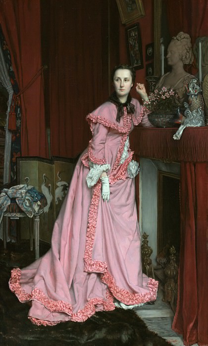 Тиссо Жак-Жозеф – Портрет маркизы Мирамон, урожденная Тереза Фейан 1866, Музей Гетти