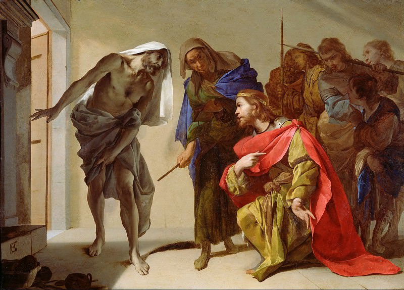 Каваллино Бернардо – Саул и тень Самуила 1650-56, Музей Гетти