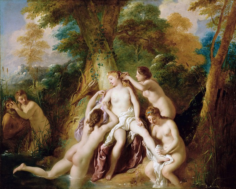 Труа Жан Франсуа де – Купающиеся Диана и нимфы 1722-24, Музей Гетти