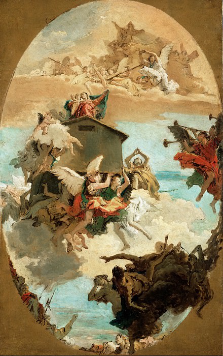 Тьеполо Джованни Баттиста – Чудо Святого Дома Богородицы в Лорето 1743, Музей Гетти