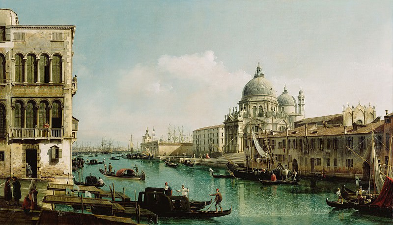 Bellotto Bernardo – Grand Canal and Dogana in Venice c.1740, J. Paul Getty Museum