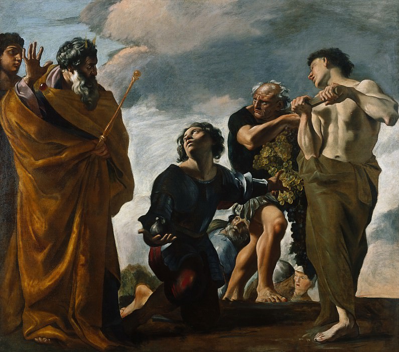 Ланфранко – Моисей и посланники из Ханаана 1621-24, Музей Гетти