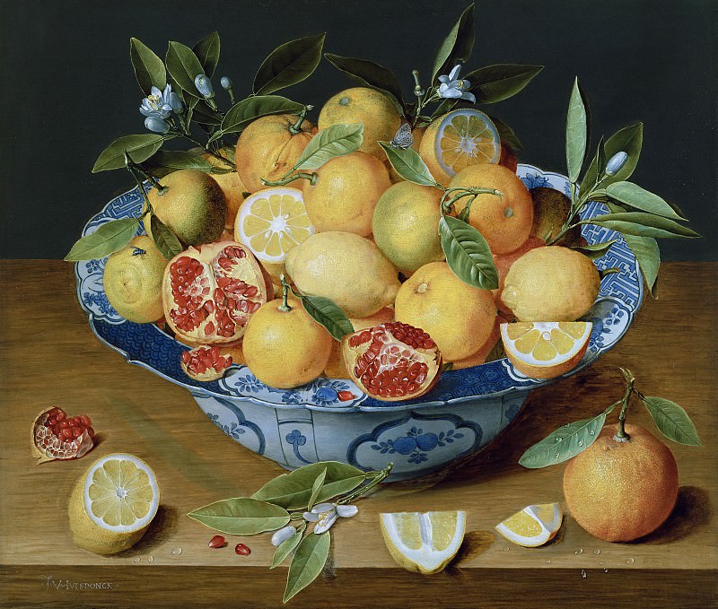 Хюльсдонк Якоб ван – Натюрморт с лимонами, апельсинами и гратами 1620-40, Музей Гетти