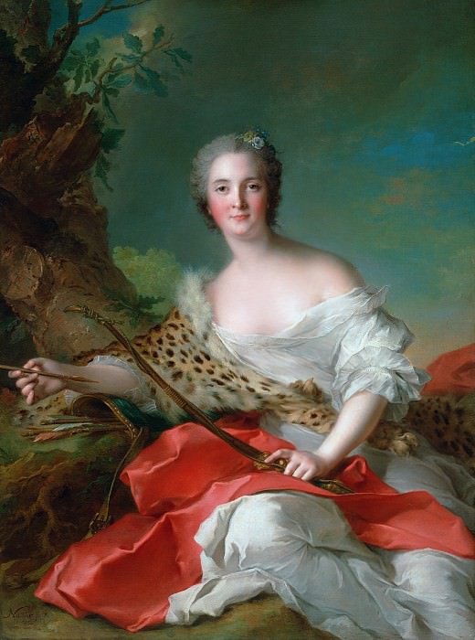 Nattier Jean-Marc – Constance-Gabriel-Madeleine Bonnier de la Mosson as Diana 1742, J. Paul Getty Museum