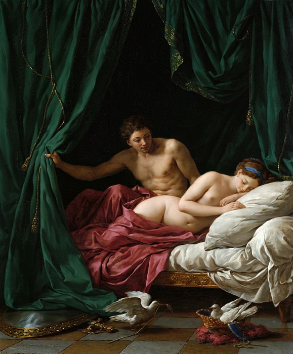 Лагрене Луи-Жан-Франсуа – Марс и Венера, аллегория мира 1770, Музей Гетти