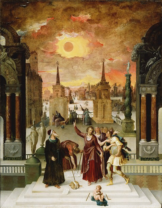 Карон Антуан – Дионисий Ареопагит обращает языческих философов 1570-е, Музей Гетти
