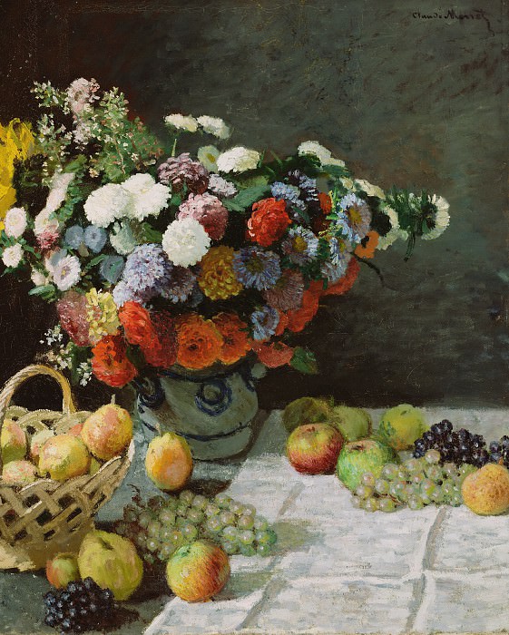 Monet Claude Oscar – Flowers and fruits 1869, J. Paul Getty Museum