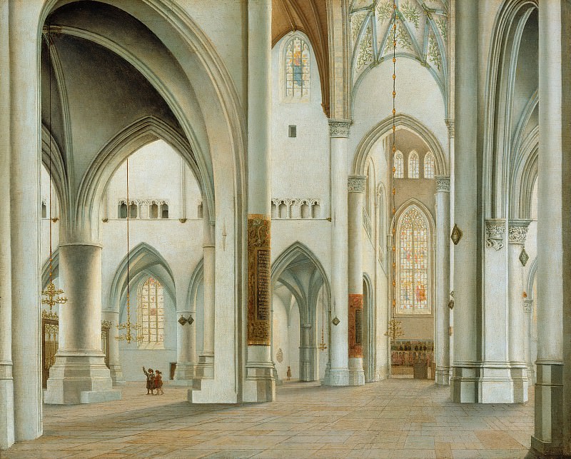 Санредам Питер Янс – Интерьер церкви св Бавона в Харлеме 1628, Музей Гетти