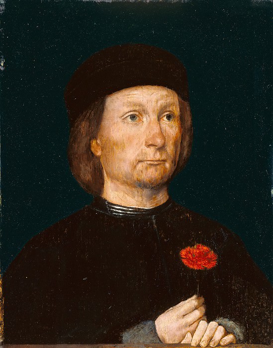 Sittov Michael – Portrait of a man with a carnation c.1500, J. Paul Getty Museum