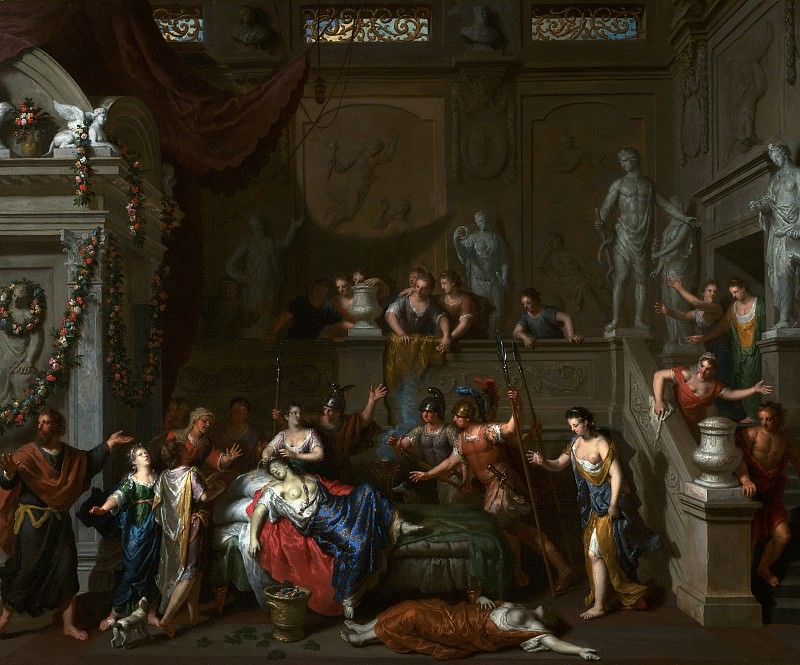 Хут Герард I – Смерть Клеопатры 1700-10, Музей Гетти