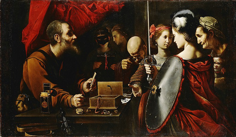 Паолини Пьетро – Ахиллес среди дочерей Ликомеда 1625-30, Музей Гетти