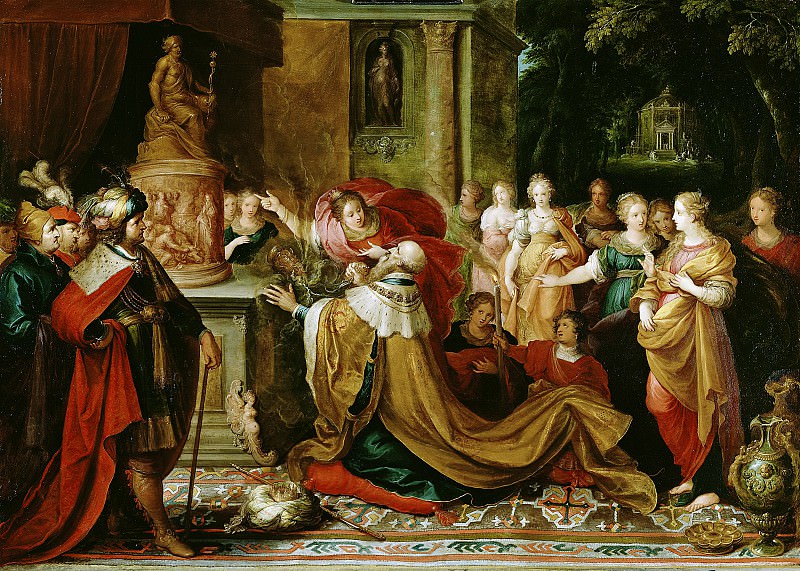 Франкен Франс II – Идолопоклонничество Соломона 1622, Музей Гетти
