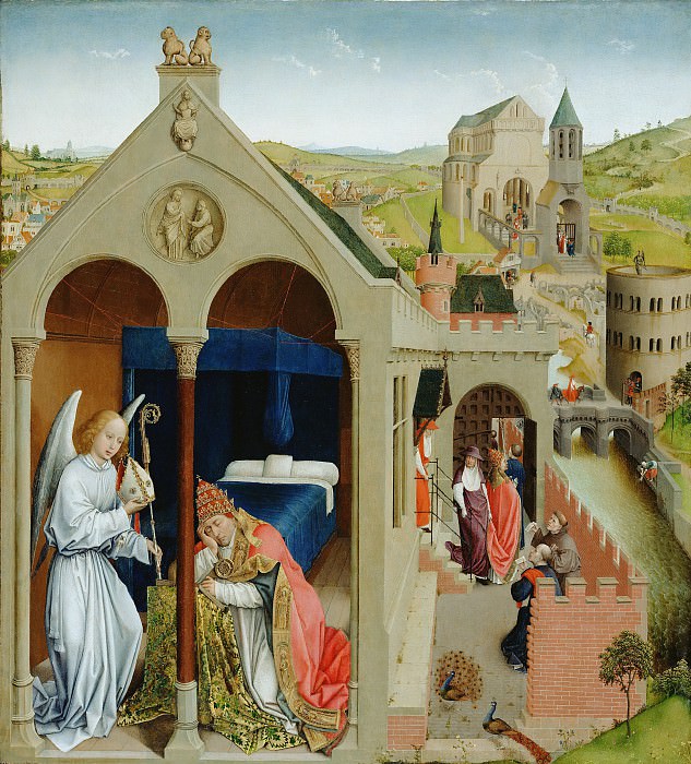 Вейден Рогир ван дер – Сон папы Сергия 1435-40, Музей Гетти