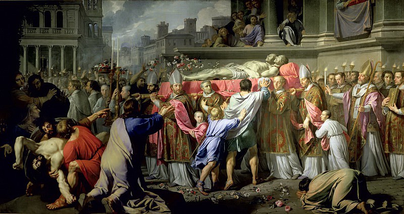 Шампень, Филипп де -- Перенос мощей святых Гервасия и Протасия в миланский собор, часть 6 Лувр
