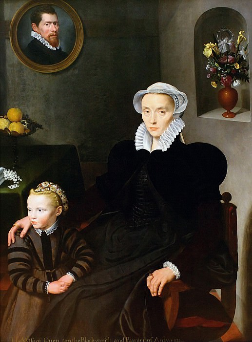 Виссхер, Корнелис де -- Портрет вдовы с ребенком, часть 6 Лувр