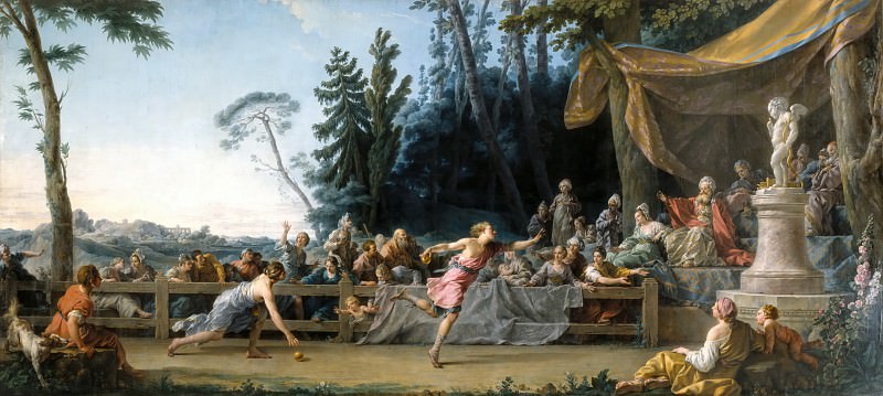 Noël Hallé -- The Race of Hippomenes and Atalanta, Part 6 Louvre